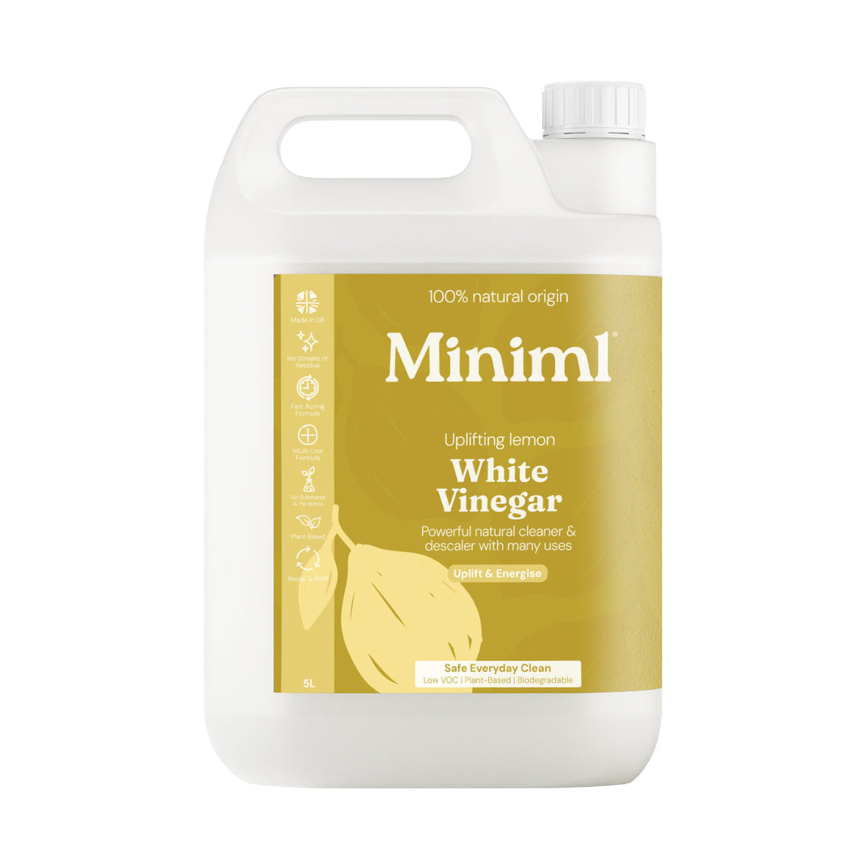 Miniml White Vinegar - Uplifting Lemon - Bulk Refill