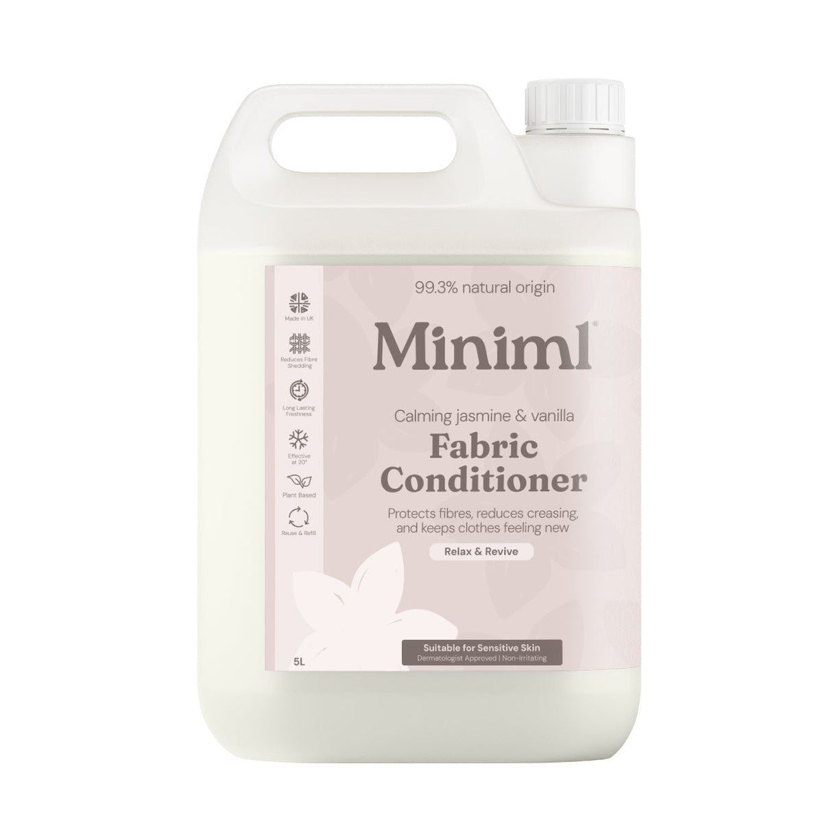 Miniml Fabric Conditioner - Calming Jasmine + Vanilla - Bulk Refill (250 Washes)