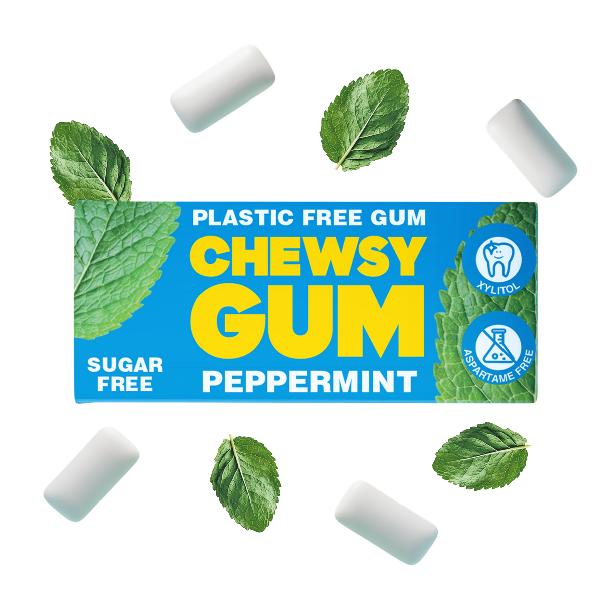 Chewsy Peppermint plastic-free chewing gum 15g