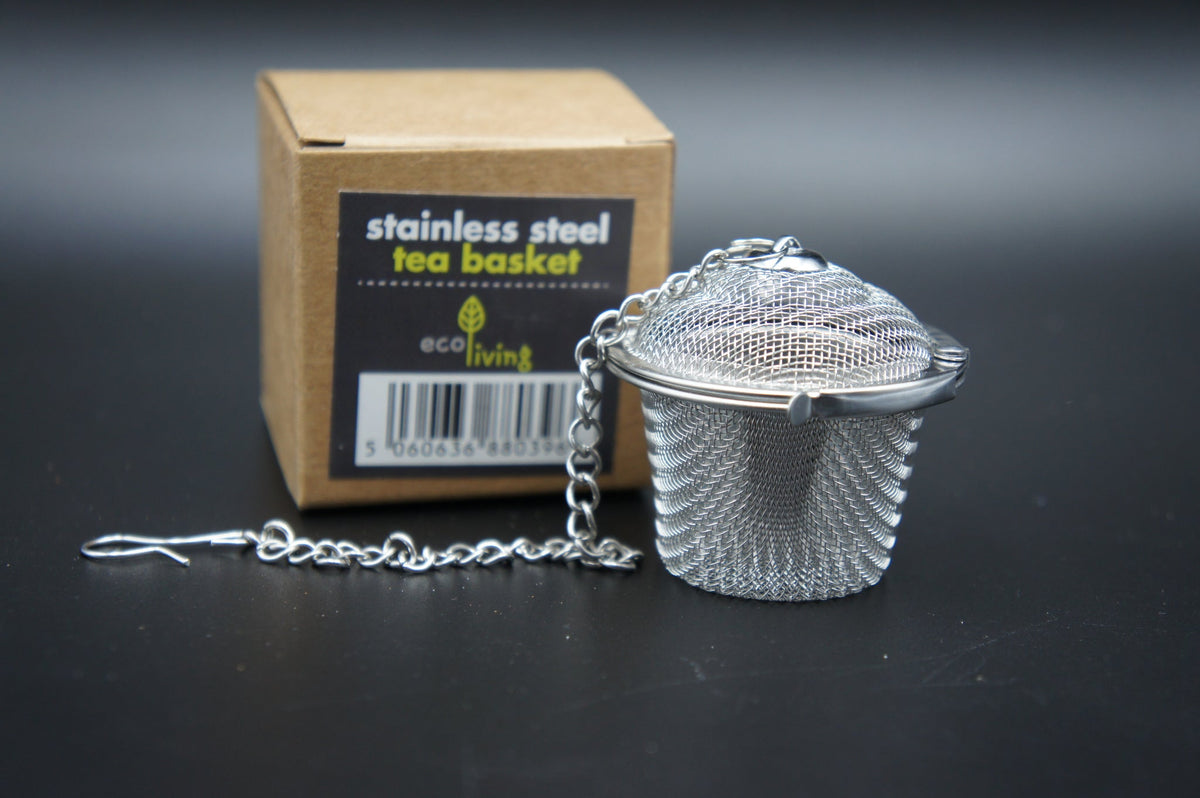 ecoLiving stainless steel tea basket loose leaf infuser