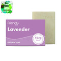 Friendly Soap Lavender natural soap bar and packaging