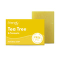 Friendly Soap Tea Tree and Turmeric natural soap bar and packaging