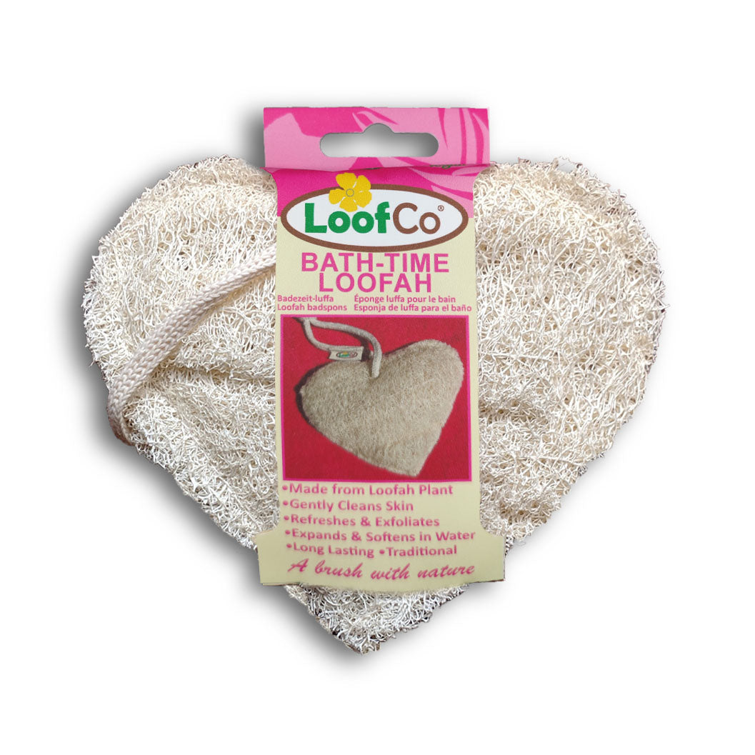 LoofCo heart-shaped Bath-Time Loofah