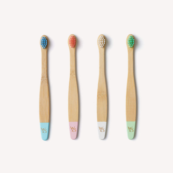 Wild & Stone Baby Bamboo Toothbrushes – 4 Pack